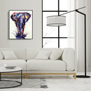 DIY Digital Oil Painting By Numbers Walking Elephant Canvas Frameless Picture