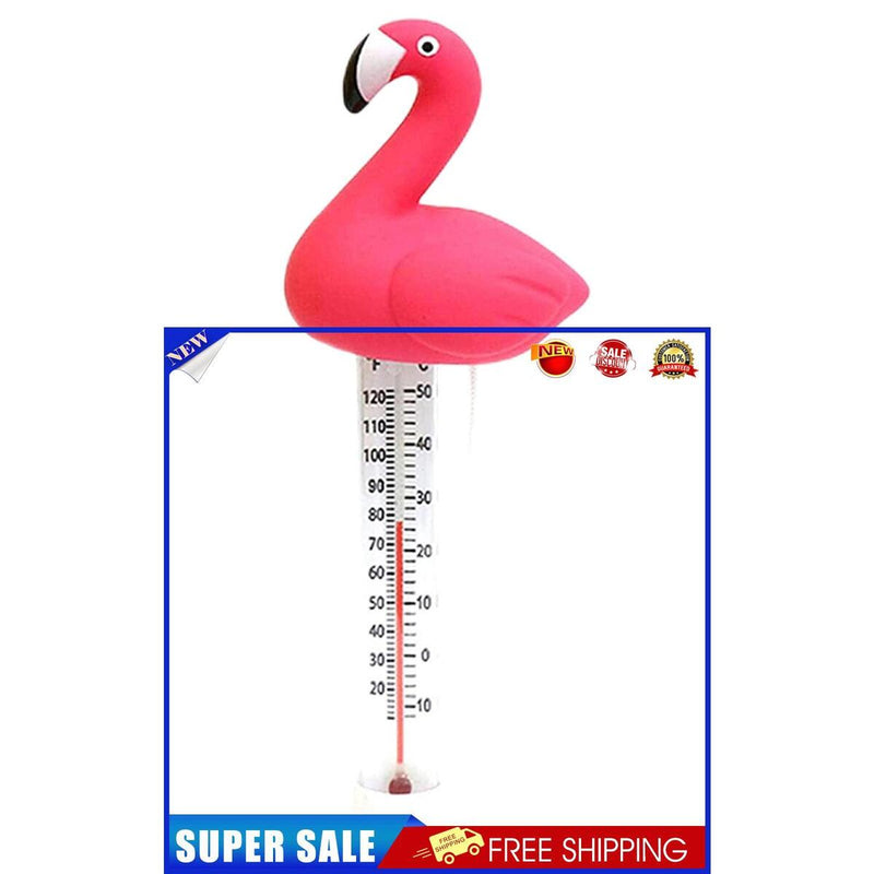 Floating Pool Thermometer Flamingo Water Temperature Meter for Aquarium