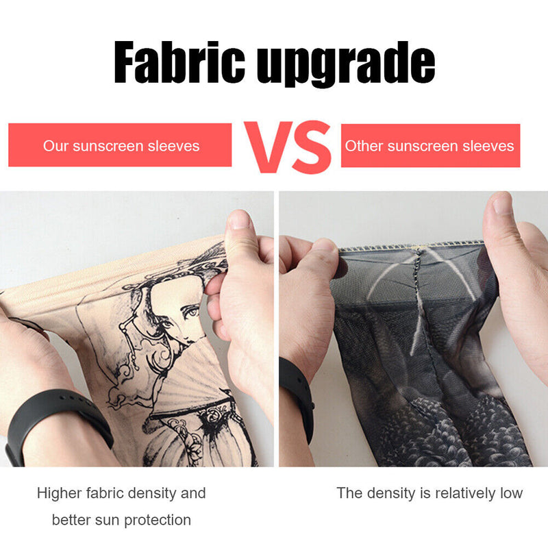 Printing Ice Silk Arm Sleeves Seamless Sun UV Protection Arm Covers for Summer
