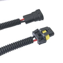 2pcs H11 Male to 9005 9006 Female Wiring Harness Headlight Adapter Socket