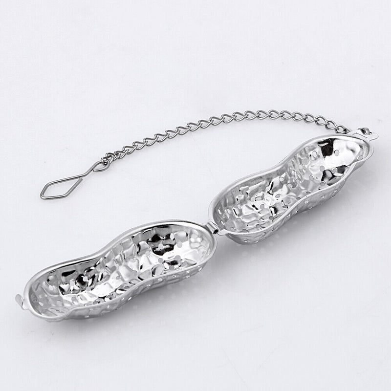 Peanut Shaped Tea Strainer Herbal Spice Infuser Loose Leaf Filter Device Newly