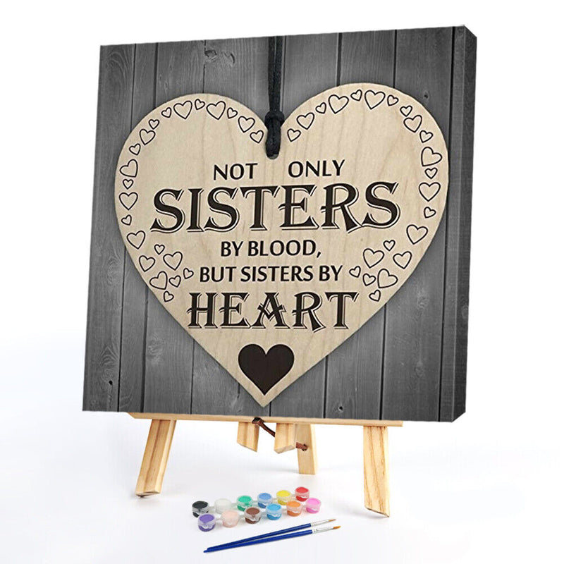Frameless Painting By Numbers Kit Love DIY Handmade Drawing On Canvas Art Craft