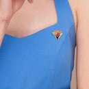 Geometric Pins Brooches Digital Letters Clothes Lapel Jacket Badges Decor Gif