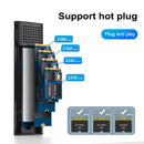 K1689 NVME SATA Hard Drive Enclosure Portable External HDD Box M.2 Dual Protocol