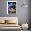 5D Diamond Painting Cat in the Universe Full Round Rhinestone DIY Home Decor