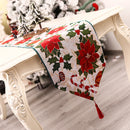 Printed Table Flag Embroidered Table Cloth Runner Christmas Party Decorations