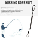 Steel Fishing Magnetic Release Carabiner Clip Holder with Coil Rope Lanyard