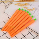 1Pcs Novelty Cute Carrot Plastic Gel Pen Office School Stationery Pen Gift E3J7