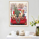 DIY 5D Mosaic Christmas Puppy Rhinestone Drawing Full Round Diamond Painting Kit