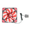 12V 3-4Pin 15LED Lighting PC Case Fan Cooler Computer Cooling Fan (Red) Newly