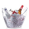 Ingot Beer Ice Bucket Bar KTV Home Wine Holder Transparent Barware (4L)