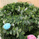 Silk Wreath Green Leaf Iron Wire Artificial Vine Wedding Gift Decor TOP DIY P5G9