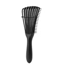 Women Rubber Handle Hair Scalp Massage Comb Wet Curly Hairstyling Beauty Brus