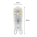 G9 LED Lamp AC 220V 3W SMD2835 LED Bulb for Chandelier Light (White) Newly