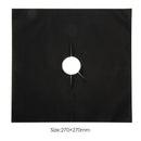 Gas Stove Protectors Reusable Gas Stove Burner Cover Liner Mat (1pc Black)