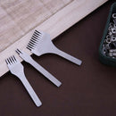 3pcs Europe Oblique Flat Cut French Leather Punch Carving Art Tool(3.85) Newly