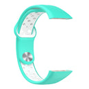 Watch Strap for HUAWEI HONOR Band 6 TPU Bracelet Wristband (Cyan White) Newly
