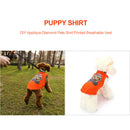 DIY Applique Diamond Vest Breathable Clothing Thin Puppy Clothes Pet Supplies