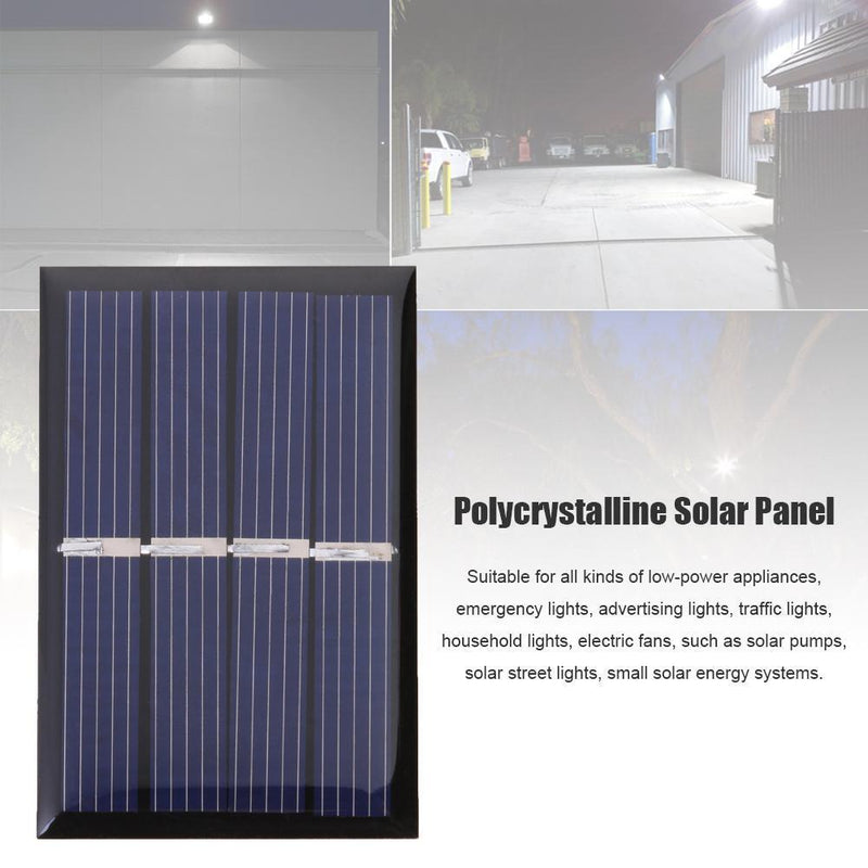 2V 140mA 0.28W Solar Cell Module Polycrystalline Solar Panel Charger (2pcs)