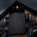 Hanging Luminous Ghost with Scary Voice Outdoor Halloween Specter Decor