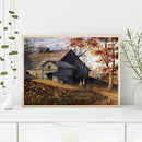 5D Kit Rhinestone Pictures DIY Country House Full Round Drill Diamond Paint