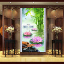 5D DIY Diamond Painting Lotus Pond Cross Stitch Embroidery Rhinestones Kits