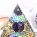 Orgone Pyramid Crystal Amethyst Peridot Healing Stone Energy Generator (C) Newly
