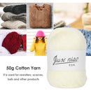50g Pure Cotton Thin Yarn Crochet Knitting Baby Threads Soft Material DIY Too