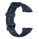 Silicone Watchband Bracelet Strap w/Buckle for Garmin Instinct (Navy Blue) Newly