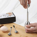 Egg Topper Cracker Set, Cutter with 2 Cups, 2 Spoons, for Hard, Soft Boiled Eggs