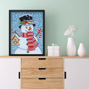 5D DIY Diamond Painting Special Shaped Crystal Drill Snowman Mosaic Picture K
