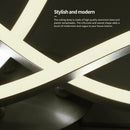 LED Ceiling Lamp 85-265V Forked Shaped Curved Modern Lamp (Warm Light 3LED)