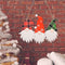 Xmas Decor Sign Gnome Door Hanger Christmas Door Decoration Hanging Sign Wood