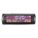 AN01 TPMS Look Solar Car Digital Clock with Date In-Car Temperature Display