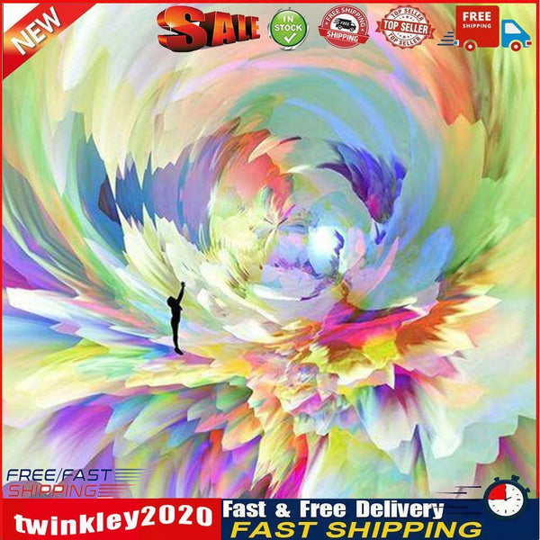 Abstract Flower Oil Paint By Numbers Kits DIY Handpainted on Canvas Craft Newly