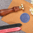 Alphabet Letters Wax Sealing Stamp Head Round Copper Stamps Craft Decor (L)