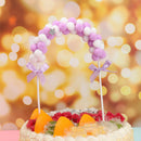 Birthday Wedding Cloud Balloon Cake Topper Baby Shower Pompom Cloud Cake Flags
