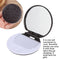 Women Home Office Use Cookie Shaped Mirror with Comb Chocolate Pocket Mirror