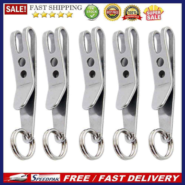 5pcs EDC Bag Suspension Clip with Key Ring Carabiner Outdoor Quicklink Tool
