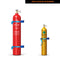 Gas Cylinder Bracket - Wall Mounted Durable ABS Gas Cylinder with Screw & Strap