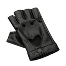 Black Color Dancing Mittens Punk Glove Driving Mittens Leather Gloves