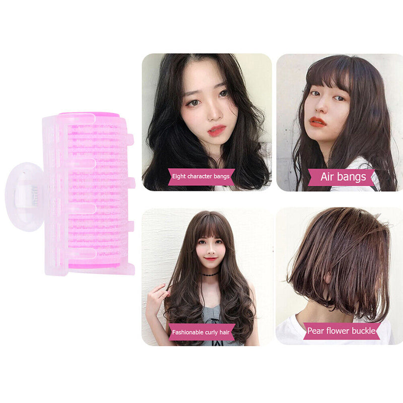 3pcs/set Air Bangs Roller DIY Fringe Curler Grip Fluffy Clamps Hairdressing Tool