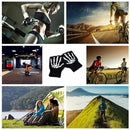 Knitting Gloves Women Men Half Finger Skeleton Cycling Mittens Hand Warmer Newly