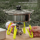 4x Outdoor Stove Furnace Hose Tube Sleeve Cover Camping Equipment (Yellow)