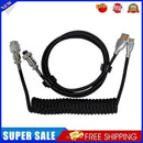 2pcs Mechanical Keyboard Cable Type-C USB Aviation Spring Wire (Black)
