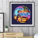 11CT Stamped Printed on Canvas Animal Artworks Home Wall Decoration Art Gif