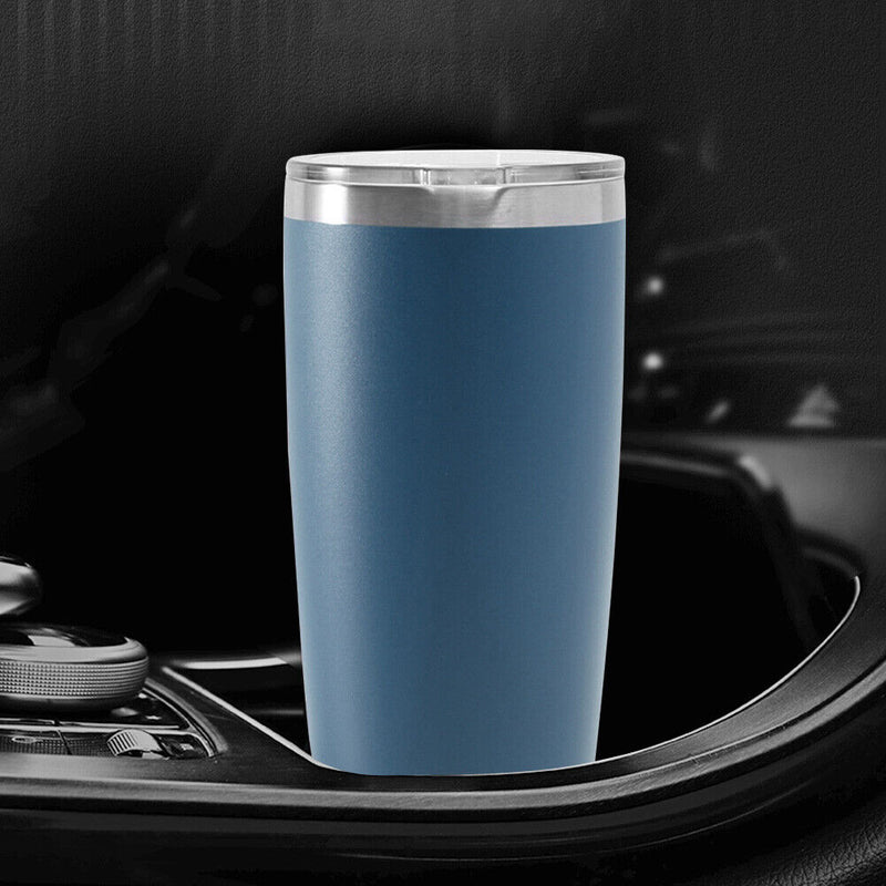 Stainless Ice Cooler Car Mug Vacuum Insulated Tea Water Bottle (Dark Green)