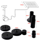 Solar Powered Oxygenator Pool Pond Aerator USB Charging Aquarium Oxygen Pump