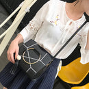 Women PU Leather Floral Printed Tassel Handbag Crossbody Shoulder(Black)