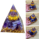 Amethyst Crystal Sphere Pyramid Obsidian Chakra Energy Stone U Orgone K Q3Y4